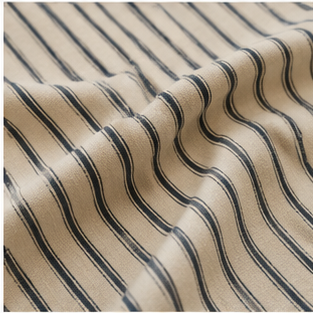 Striped Cotton Linen Fabric